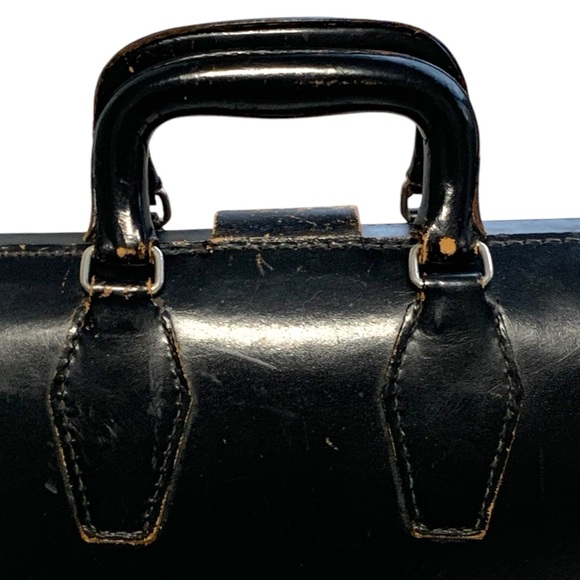 Vintage 50’s / 60’s McBrine Leather Top Frame Locking Doctor’s Bag  Brief Case - Picture 7 of 15